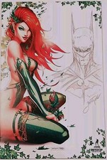 I Make Boys Cry #1 Tyndall Signed Poison Ivy Sketch Cover w/ Batman Remark + COA picture