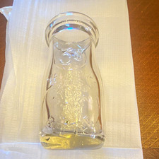 Clear Embossed Mini Milk Bottles, Approx. 3 in Tall,New Old Stock,more Available picture