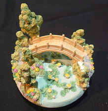 Lillian Rose Candle Cork Garden Bridge Butterfly Figurine Resin Painted 3D 4