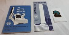 Visitors Guide to the United Nations What You Should Know About It & Sticker VTG picture
