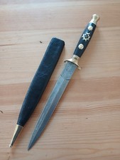Superb Athame, Ritual Dagger with Beautiful hand-forged blade, bronze fittings picture