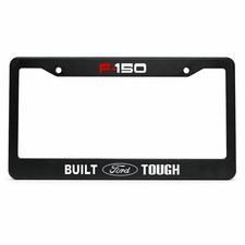 Ford Built Tough F150 12x6 in US Standard License Plate Frame Aluminum Metal Fan picture