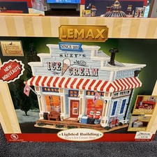Lemax 55234 Suzy's Ice Cream Shop Ceramic Lighting 2005 picture