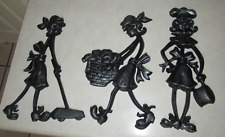 Vintage Sexton Wall Plaques Women Housekeeping Chores 1971 Lot of 3 picture