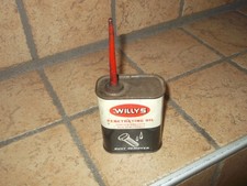 Vintage Willys Oil Can Penetrating Oil Graphite Jeep 1940s 50s Oil Can Era picture