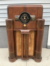 Vintage Zenith Art-Deco 7s363 Console Tube Radio (1939)  ☆All Original ☆ picture