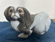 Vintage Bing & Grondahl B&G Denmark Porcelain Pekingese Dog #2114 Excellent Cond picture