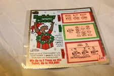 Texas Lottery Holiday Cheer Used $2 Scratch Off Memorabilia picture