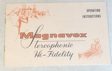 Magnavox Stereophonic Hi-Fidelity Operating Instructions Vintage Booklet Bx1 picture
