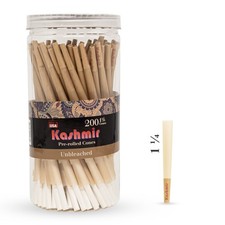 Unbleached 1 1/4 Size Pre Rolled Cones 200 Pack Classic Rolling Cones Kashmir picture
