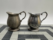 VINTAGE 2 USA CAST ALUMINUM ALLOY CREAMER/PITCHER picture