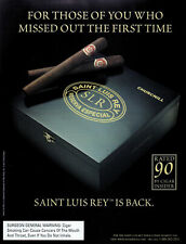 1997 Saint Luis Rey Cigars Reserva Especial Churchill retro photo print ad adL71 picture