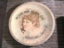 Rare Josh Billings Antique Cigar  Advertising Tray Late 1800's early 1900' Nice picture