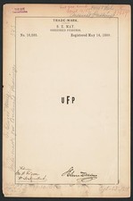 Photo:Nyack NY 1889 S E May UFP Condensed Puddings Trade Mark picture