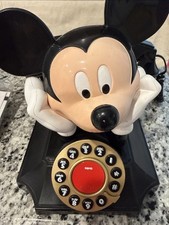 Telemania Disney Mickey Mouse VTG Corded Telephone Tested picture