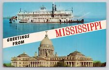 Postcard Greetings From Mississippi 1963 picture