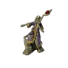 Vintage 1992 Wizard Pewter 3.75” Tall w Crystal Masterworks Fine Pewter Wimberly picture