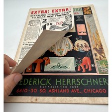 Vintage 1931-32 Frederick Herrschner Art Needlework Catalog Chicago Fall Winter picture