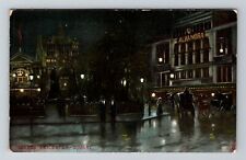 London-England, Leicester Square, Vintage Postcard picture