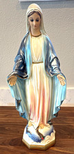 Vintage CSC Virgin Mary Chalkware Statue 18” Our Lady of Grace Catholic picture