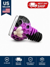 Universal 14mm 18mm Hybrid Silicone Glass Bowl -Blacklight Reactive GLOW In DARK picture