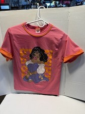 Disney’s The Hunchback Of Note Dame Esmeralda Size 14-16 Poly/Cotton TShirt Pink picture