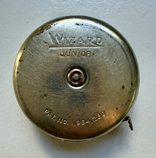 Vintage Lufkin Wizard Junior No 1686 Pocket Tape Measure 6 Ft Steel USA Pat picture