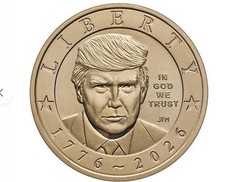 Donald Trump 2026-P Semiquincentennial 1 Dollar Coin. Fresh From The US MINT picture
