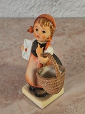 Goebel Hummel Figurine Meddler HUM 13/2/0 Girl Letter Basket TMK 6 Vtg Germany picture