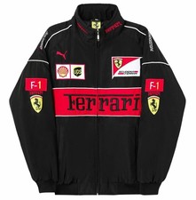 Vintage Ferrari Scuderia F1 Team Jacket Puma Shell Formula 1 Mens Black Black picture