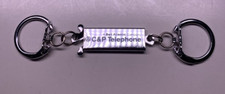 Vintage C & P Telephone Silver Tone Key Chain 1980