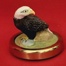Vintage Stuart Houghton Solid Brass Eagle Figurine Hand Made In England picture
