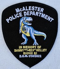 McALESTER OKLAHOMA POLICE SHOULDER PATCH RARE BRAND NEW picture