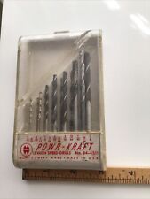 Wards Powr-Kraft No 84-4511 Drill Case, Assorted Makes Of Drill Bits picture