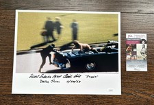 Clint Hill Secret Service President Kennedy JFK JSA COA SIGNED 11x14 AUTOGRAPH picture