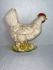Ceramic Rooster Vintage Farmhouse Decoration Figure. Chicken. Rustic Barn picture