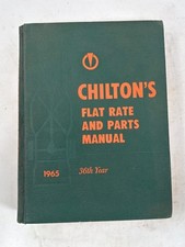 1965 Chiltons Flat rate and Parts Manual 36th Year picture