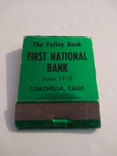 Vintage Matches From The Valley Bank First National Bank Coachella California picture