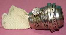 Vintage Nickel Aladdin Model C Oil Kerosene Burner Complete Wick picture