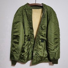 Vintage 1963 USAF MIL-L-4889C Wool Pile Jacket Liner Vietnam Era Medium Large picture