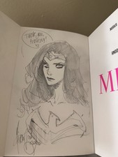 Mirka Andolfo 2019 Artbook Signed & Sketch of Wonder Woman picture