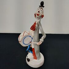 Vintage TP Ceramiche Italian Ceramic Clown Figurine With Drum Handcrafted Circus picture