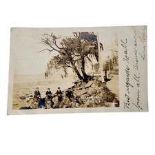 Astoria NY Long Island Queens RPPC Shore Road 1907 Vintage Real Photo Postcard picture