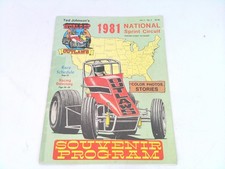 1981 Ted Johnson's World of Outlaws National Sprint Circuit Souvenir Program picture