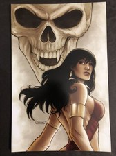 Vampirella Throne Of Skulls #20 COVER Dynamite Comics Poster 8x12 Fabiano Neves picture