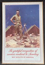 1960's Boy Scouts of America Services Plaque Norman Rockwell Jim Hart Troop 933 picture