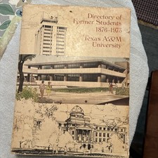 VINTAGE TEXAS A&M UNIVERSITY  DIRECTORY OF FORMER STUDENTS 1876-1973 picture