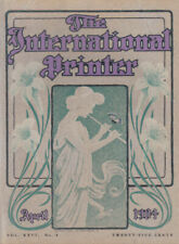 THE INTERNATIONAL PRINTER COVER 4 1904 flutist & butterfly by LRC picture