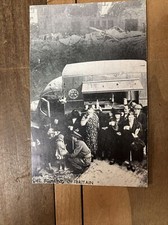 US ARMY Censored Postcard Children Food Truck Britain London Vintage Picture WW2 picture