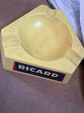 Rare Vintage RICARD Ashtray Plastorex 736 Made in France Yellow 1970s picture